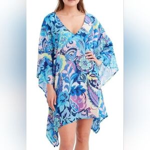 Ellie Tahari Vibrant Blue Kaftan Dress